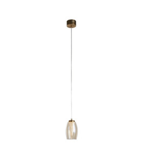 Cyclone Pendant Glass, acrylic, medium steel Bronze