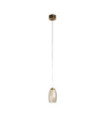 Cyclone Pendant Glass, acrylic, medium steel Bronze