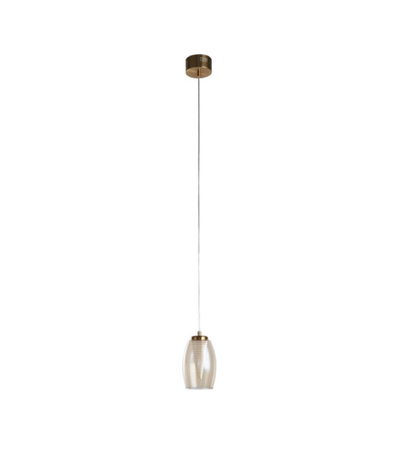 Cyclone Pendant Glass, acrylic, medium steel Bronze