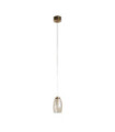 Cyclone Pendant Glass, acrylic, medium steel Bronze