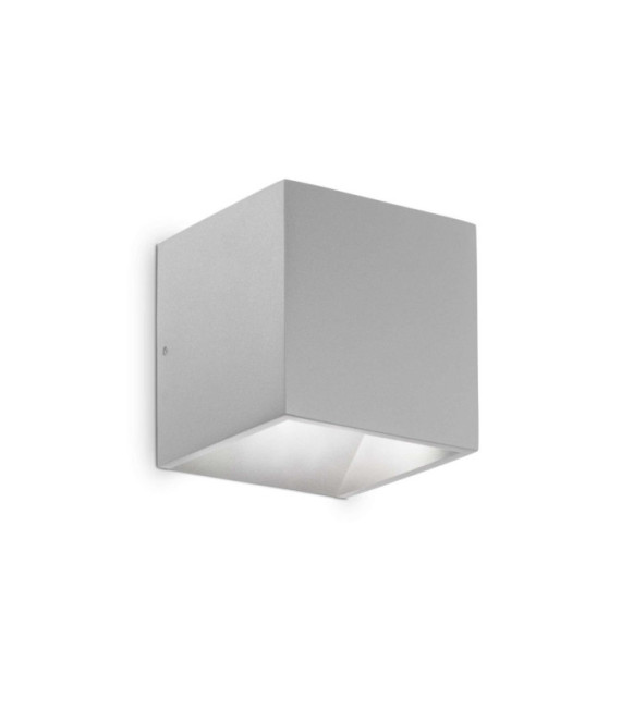 Lampada da parete per esterno Rubik Metallo, Alluminio Grigio