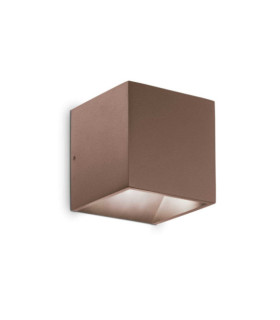 Outdoor wall light Rubik Metal, Aluminum Coffee