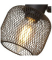 Meshy spotlight bar Mild steel Sand Black