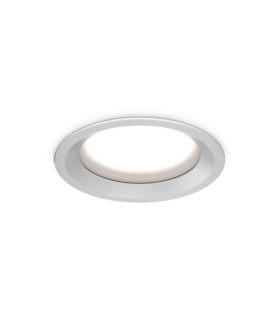 Downlight empotrable Basic Plástico, Aluminio Blanco Mate