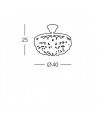 Plafonnier classique VALERIE chrome 6 ampoules