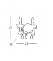 Applique murale classique VALERIE laiton 2 ampoules