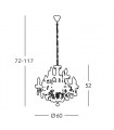 VALERIE Chandelier 12 lights - 2