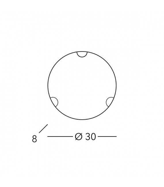 Plafonnier MOON or 1 ampoule