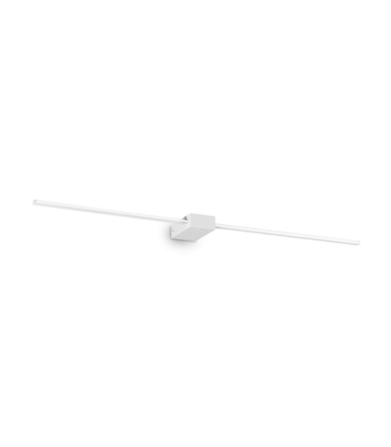 Applique murale LED Theo Métal,Plastique Blanc
