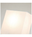 Swirl wall light Lampshade in linen, steel, bone white resin