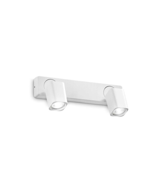 Strahler Rudy aus Metall, weißes Aluminium
