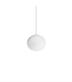 Lampada a sospensione Cotton in metallo, alluminio bianco