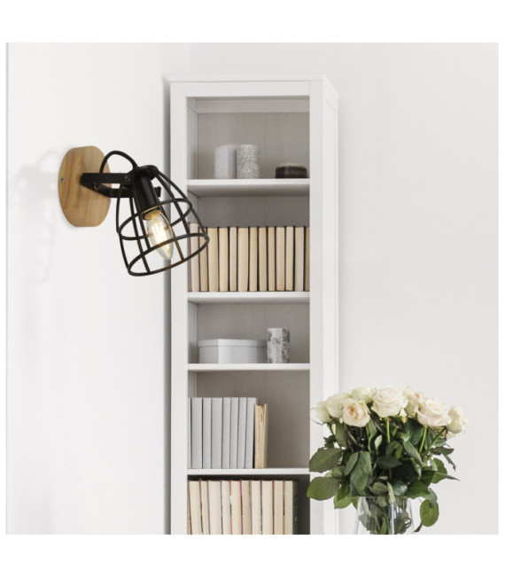 Spot Vision Legno acciaio dolce, Nero opaco