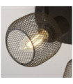 Spot multiple Meshy Acier doux Sable Noir