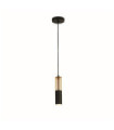 Suspension Merrygold Acier doux Noir mat, Ambre