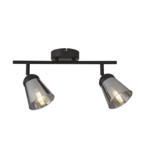 Spot Mega Acier doux Noir mat,Fumé