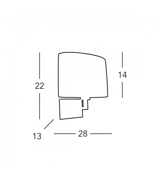 Applique SABBIA ottone 1 lampadina