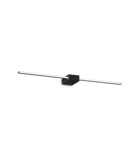 Applique murale LED Theo Métal,Plastique Noir