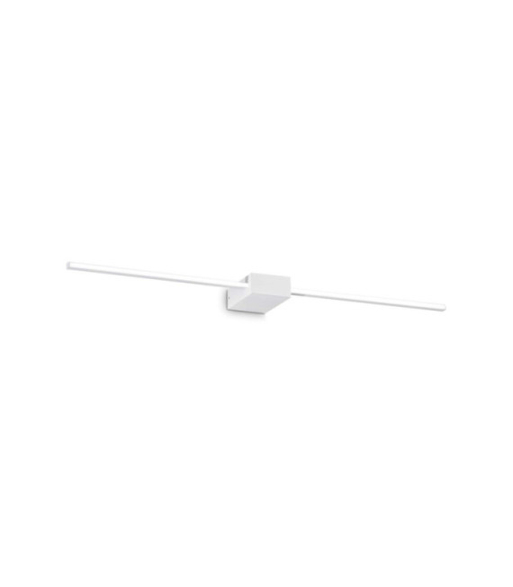 Lampada da parete a LED Theo Metallo, plastica bianca