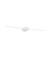 Theo LED wall light Metal, White plastic
