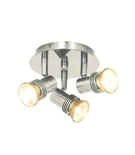 Spot multiple Decco Acier doux Argent satiné