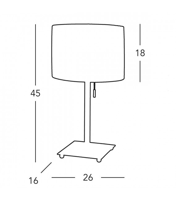 Lampada da tavolo SABBIA ottone 1 lampadina