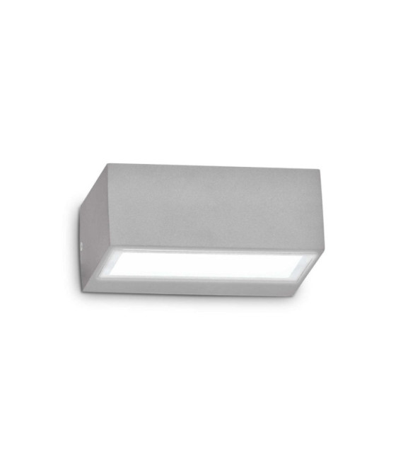 Aplique exterior doble Metal, Aluminio gris
