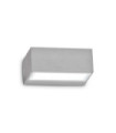 Twin exterior wall light Metal, Gray Aluminum