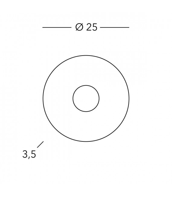 CIRCLE weiße Deckenleuchte 1 Glühbirne
