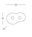 Plafonnier CIRCLE blanc 2 ampoules