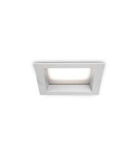 Downlight encastré Basic Plastique,Aluminium Blanc Mat