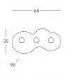 CIRCLE Ceiling Light 3 lights - 4