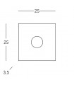 SQUARE Ceiling Light 1 light - 5