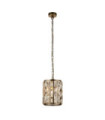Bijou pendant light Mild steel, glass Antique Brass