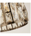 Bijou pendant light Mild steel, glass Antique Brass