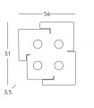 SQUARE Ceiling Light 4 lights - 4