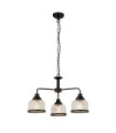 Highworth pendant light Mild steel, Clear glass, black