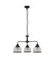 Suspension Highworth Acier doux,verre Clair, noir