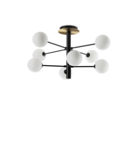 Cosmopolitan ceiling light Metal Satin brass, matt black
