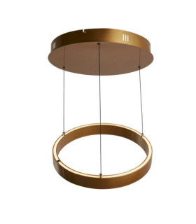 Layla LED-Pendelleuchte Baustahl, Aluminium Gold