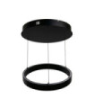Layla LED pendant light Mild steel, aluminum Black