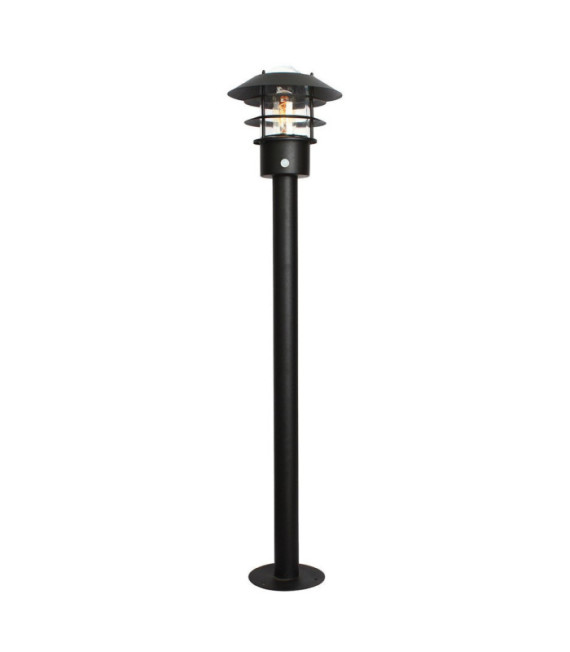 Helsingor Gartenpoller Edelstahl, transparentes Glas Schwarz