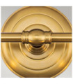 Feiss wall light Steel, transparent grained glass Burnished brass