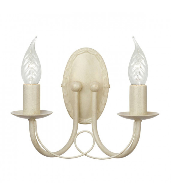 Lampada da parete Minster, avorio / oro, 1 lampadina