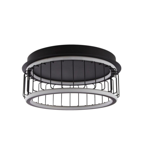 Circolo ceiling light Aluminum, mild steel White, black sand