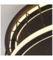 Circolo ceiling light Aluminum, mild steel White, black sand