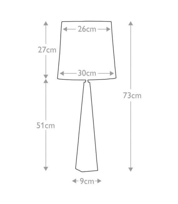 Ascent Table Lamp Steel Black