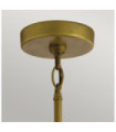Suspension extérieur Camillo Aluminium,verre grainé transparent Laiton naturel peint