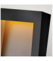 Applique murale extérieur Hinkley Verre,composite résistant aux intempéries Noir texturé