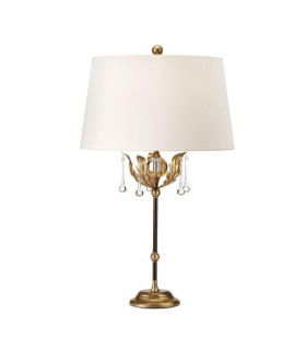 Amarilli table lamp Steel lampshade, K9 cut glass Bronze